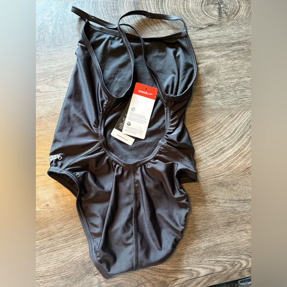 Black Speedo One-Piece Swimsuit size 28 - Picture 6 of 7